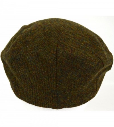 Newsboy Caps Mens Shooting/Flat/Peak Cap. 100% Pure Wool. Made in Irish Woolen Mill. Green Moss - CD11NIWJ31B $34.70