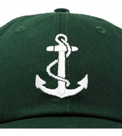 Baseball Caps Anchor Hat Sailing Baseball Cap Women Beach Gift Boating Yacht - Dark Green - CC18WEWE6IQ $11.46