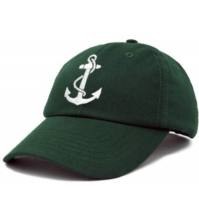 Baseball Caps Anchor Hat Sailing Baseball Cap Women Beach Gift Boating Yacht - Dark Green - CC18WEWE6IQ $11.46