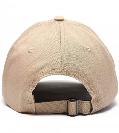 Baseball Caps Alien Head Baseball Cap Mens and Womens Hat - Khaki - CO18M64UHMQ $12.52