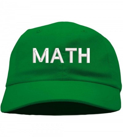 Baseball Caps Math Make America Think Harder Embroidered Low Profile Soft Crown Unisex Baseball Dad Hat - Green - C119344X268...