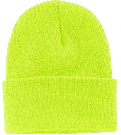 Skullies & Beanies Knit Beanie Caps in 24 - Neon Yellow - CP11APLGEK5 $15.10