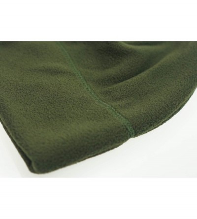 Skullies & Beanies Mens Winter Hat Fleece Beanie Warm Skull Cap Watch Cap - Army Green - CN18YGGNGQ5 $9.57