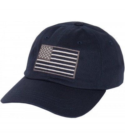 Baseball Caps USA American Flag Baseball Cap Military Army Operator Adjustable Hat - Navy - C4129AQ831D $15.39