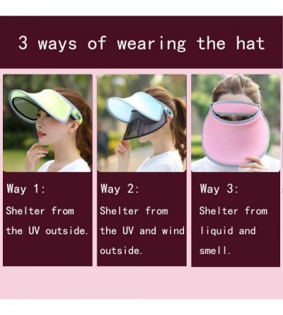 Sun Hats Sun Hats for Women UV Protection Visors Ladies hat Outside proteck face Sunshine - 3 Pink Hats - CJ196YA6LUM $16.22