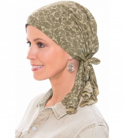 Headbands So Simple Scarf - Pre Tied Head Scarf for Women in Soft Bamboo - Cancer & Chemo Patients - C112O453YP5 $37.29