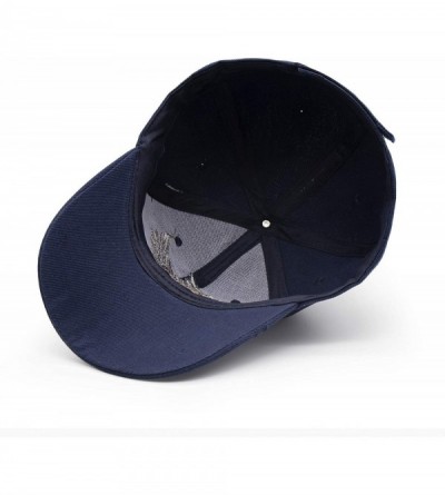 Baseball Caps American Flag USA Eagle Baseball Cap 3D Embroidery Hats for Men Women - Navy - CU18TSZ3DIZ $12.27
