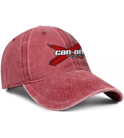 Baseball Caps Denim Baseball Hats Unisex Mens Cute Adjustable Dad Hats Caps - Red-34 - C018UTYTICG $14.99
