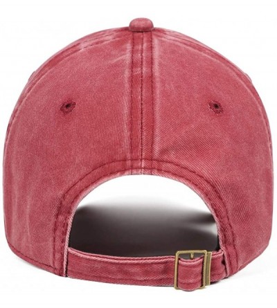 Baseball Caps Denim Baseball Hats Unisex Mens Cute Adjustable Dad Hats Caps - Red-34 - C018UTYTICG $14.99