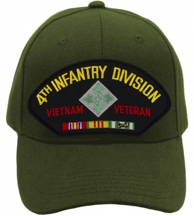 Baseball Caps 4th Infantry Division - Vietnam Veteran Hat/Ballcap Adjustable One Size Fits Most - C718KQII34K $20.59