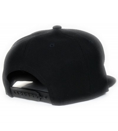 Baseball Caps Black Flat Bill Adjustable Snapback Cap with Rainbow Stripes- Pride Flatbrim Baseball Hip Hop Hat - CR18NUSEMOY...