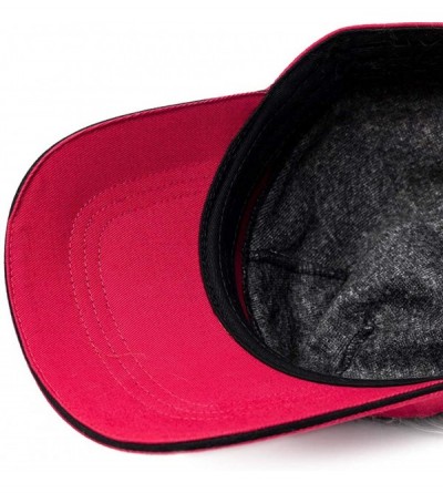 Visors Flair Hair Visor Sun Cap Wig Peaked Adjustable Baseball Hat with Spiked Hairs - Red Gray-upgraded - CV18I3UNZG7 $18.58