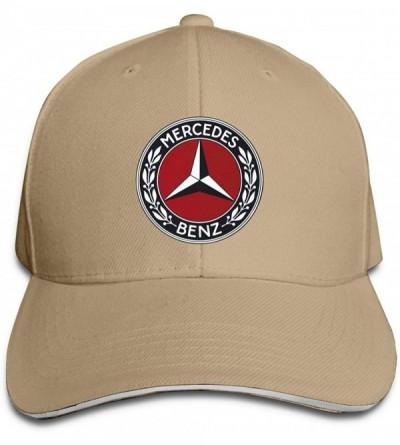Baseball Caps Adult Men and Women Mercedes Benz Logo Hat Adjustable Fits Hat Lovely Baseball Cap - Natural - CD196N963ZY $10.11