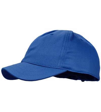 Baseball Caps Short Bill Baseball Cap Plain Hiphop Dad Hat Cooling Trucker Hat - Rd02-royal Blue - CG196R8IIWX $14.65