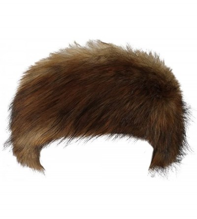 Cold Weather Headbands Women's Faux Fur Headband Winter Russian Ski Earwarmer with Fleece Lining - Rusty Fox - CC12NEWHZHJ $1...