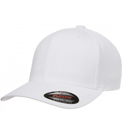 Baseball Caps Flexfit Pro-Formance Cap - Moisture Wicking- Stretch Flex Fit Hat - White - CI18HEW0HKE $30.57
