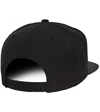Baseball Caps Snapback Flatbrim Cap - Black - CU182KLW7H4 $20.18