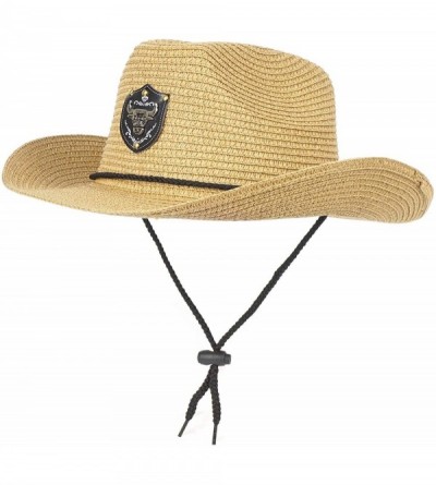 Fedoras Summer Fedora Straw Panama Hat Roll up Straw Beach Sun Hat Sun Protection UPF50+ - C-khaki - C218O6KY0W6 $22.56