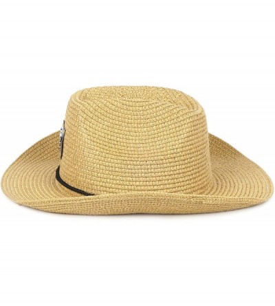 Fedoras Summer Fedora Straw Panama Hat Roll up Straw Beach Sun Hat Sun Protection UPF50+ - C-khaki - C218O6KY0W6 $13.11