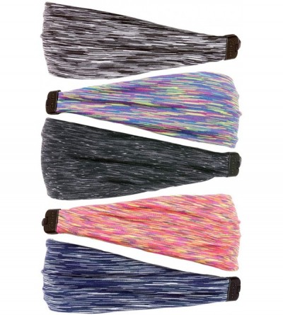 Headbands Adjustable & Stretchy Space Dye Xflex Wide Headbands for Women Girls & Teens - C918YQGMOGW $20.33