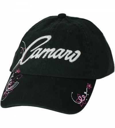 Baseball Caps Womens Chevy Camaro Hat - Black - CM12O02Z010 $24.54
