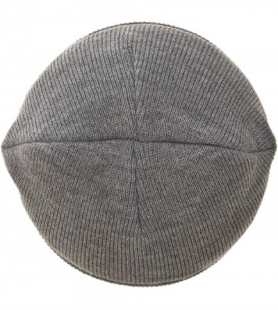 Skullies & Beanies 100% Soft Acrylic Solid Color Classic Cuffed Winter Hat - Made in USA - Light Grey - CO187ITMCSG $38.63