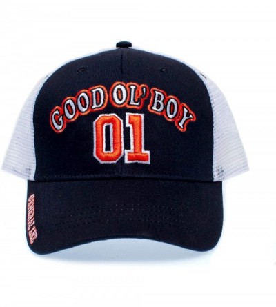 Baseball Caps 01 Truckers Hat Good Ol' Boy Cap Unisex Adult Black/White - CT18W372H6L $13.42