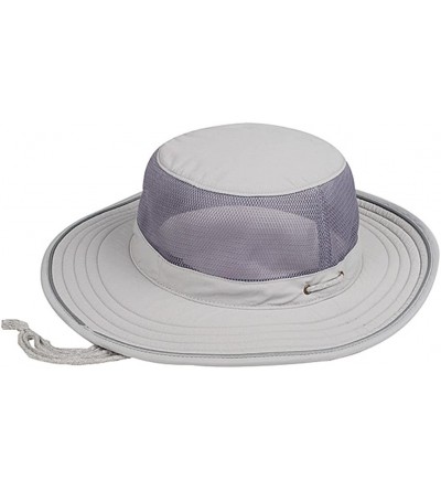 Bucket Hats TASLON UV BUCKET HAT MOISTURE WICKING - Gray - CE11CFOVA4Z $15.88