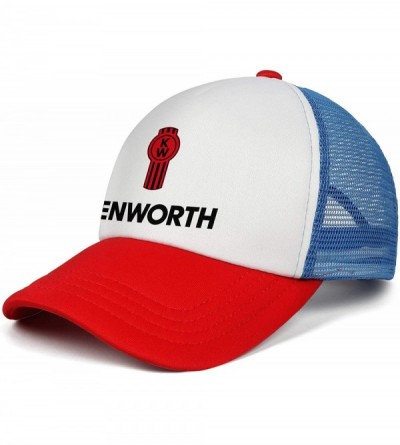 Baseball Caps W900-Trucks Baseball Cap for Men Novel Adjustable Mesh Hat Dad Strapback Hats - Red - CT18AH0RNYM $38.04