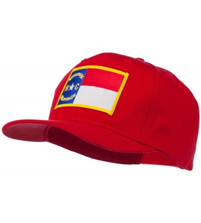 Baseball Caps Eastern State North Carolina Embroidered Patch Cap - Red - C811PN6O9CN $15.66