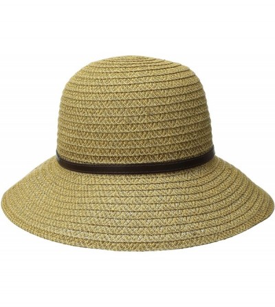 Bucket Hats Womens Ultra Braid Belted Cloche - One Size - Camel - C911HTRX9RF $35.40