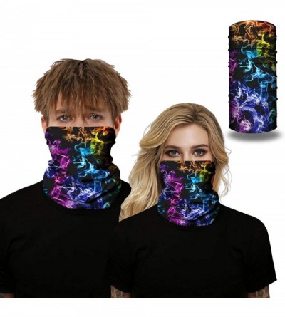 Balaclavas 3D Seamless Face Mask Rave Bandana for Men Women Neck Gaiter Scarf Dust Wind Balaclava Headwear - CA197TY9HC6 $13.53