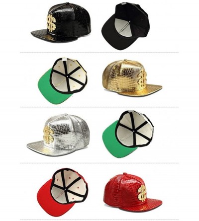 Baseball Caps Hip Hop Hat-Flat-Brimmed Hat-Rock Cap-Adjustable Snapback Hat for Men and Women - Red - C418C88D5WK $14.40