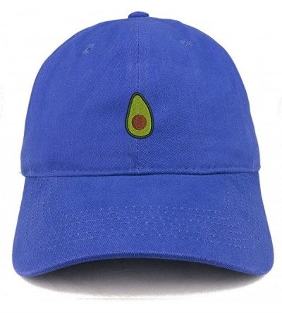 Baseball Caps Avocado Embroidered Low Profile Cotton Cap Dad Hat - Royal - C812N0K1RBI $18.27
