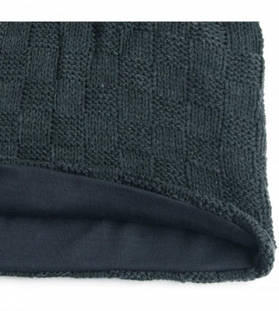 Skullies & Beanies Unisex Beanie Hat Slouchy Knit Cap Skullcap Square Rectangular 1030 - Grey - CO128ZP2TZH $8.39