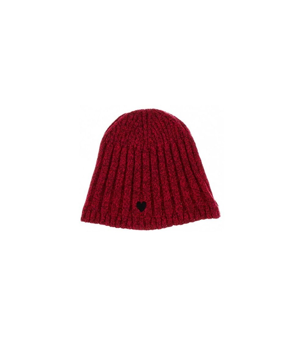 Skullies & Beanies Wool Blend Chunky Ribbed Beanie Hat for womens - Fuchsia - C7128FX0XKH $40.39