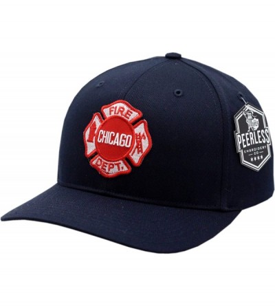Baseball Caps Chicago Fire Department Hat Maltese Patch Twill Adjustable Navy - CU18I5XL3H8 $19.19