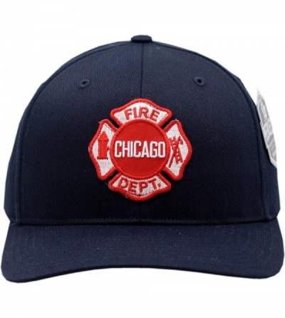 Baseball Caps Chicago Fire Department Hat Maltese Patch Twill Adjustable Navy - CU18I5XL3H8 $19.19