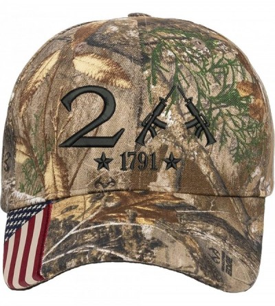 Baseball Caps Only 2nd Amendment 1791 AR15 Guns Right Freedom Embroidered One Size Fits All Structured Hats - Real Tree 305 -...