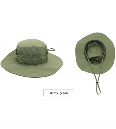 Sun Hats Unisex Outdoor Lightweight Breathable Waterproof Bucket Wide Brim Hat - UPF 50+ Sun Protection Sun Hats Shade - CA18...