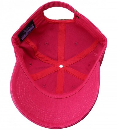 Baseball Caps 12-Pack Wholesale Classic Baseball Cap 100% Cotton Soft Adjustable Size - Hot Pink - CN18E6KA8LS $60.90