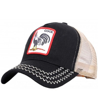 Baseball Caps Cock Hats Animal Trucker Hat Snapback Baseball Cap - Black_1 - CE18O54H8I3 $14.09