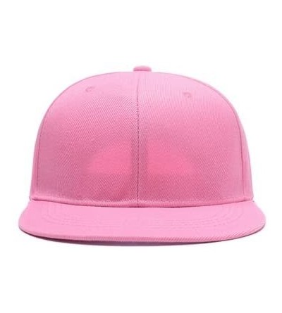 Baseball Caps Men Women Custom Flat Visor Snaoback Hat Graphic Print Design Adjustable Baseball Caps - Pink - CH18GEZ854W $13.63