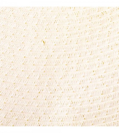 Sun Hats Big Solid Color Floppy Sun Hat - Off White - C911LUJ2OAZ $8.68