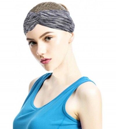 Cold Weather Headbands Headband Fashion Running Athletic Knotted - 6Pcs Sports Athletic Yoga Headbands for Women - CQ18UZ8HQU...