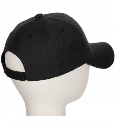 Baseball Caps Classic Baseball Hat Custom A to Z Initial Team Letter- Black Cap White Red - Letter I - CN18IDZLXYI $14.39