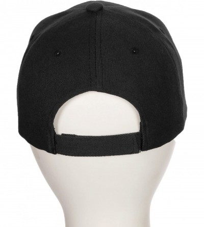 Baseball Caps Classic Baseball Hat Custom A to Z Initial Team Letter- Black Cap White Red - Letter I - CN18IDZLXYI $14.39