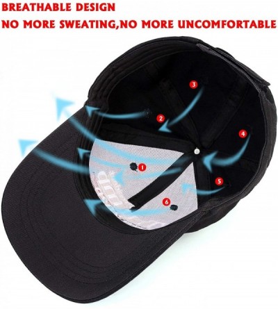 Baseball Caps America Adjustable Baseball Campaign Embroidered - Black - CH195Q0CZ47 $11.29