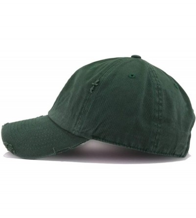 Baseball Caps President Election Embroidered Adjustable Distressed - Hunter Green - C91986LWKZG $20.61