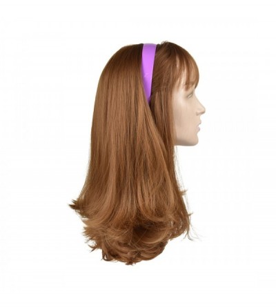 Headbands Light Purple 1 Inch Plastic Hard Headband with Teeth Head band Women Girls (Motique Accessories) - Light Purple - C...